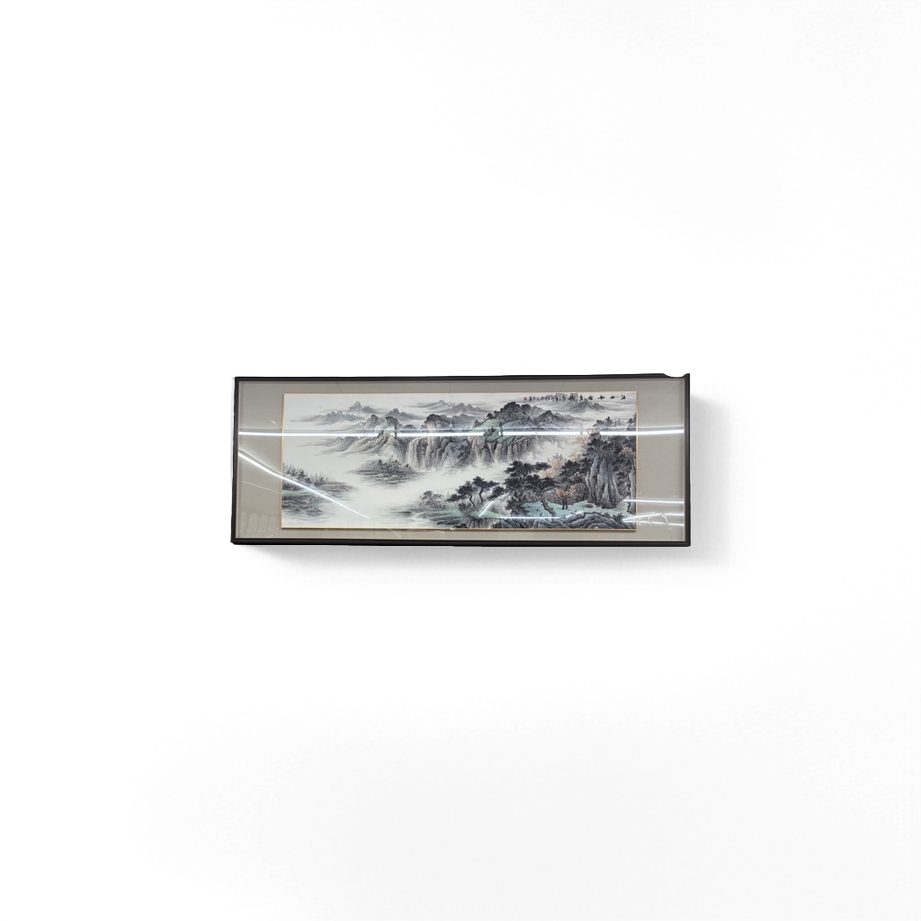 厂家批发水墨山水画装饰画客厅挂画卧室玄关壁画现代简约中式图