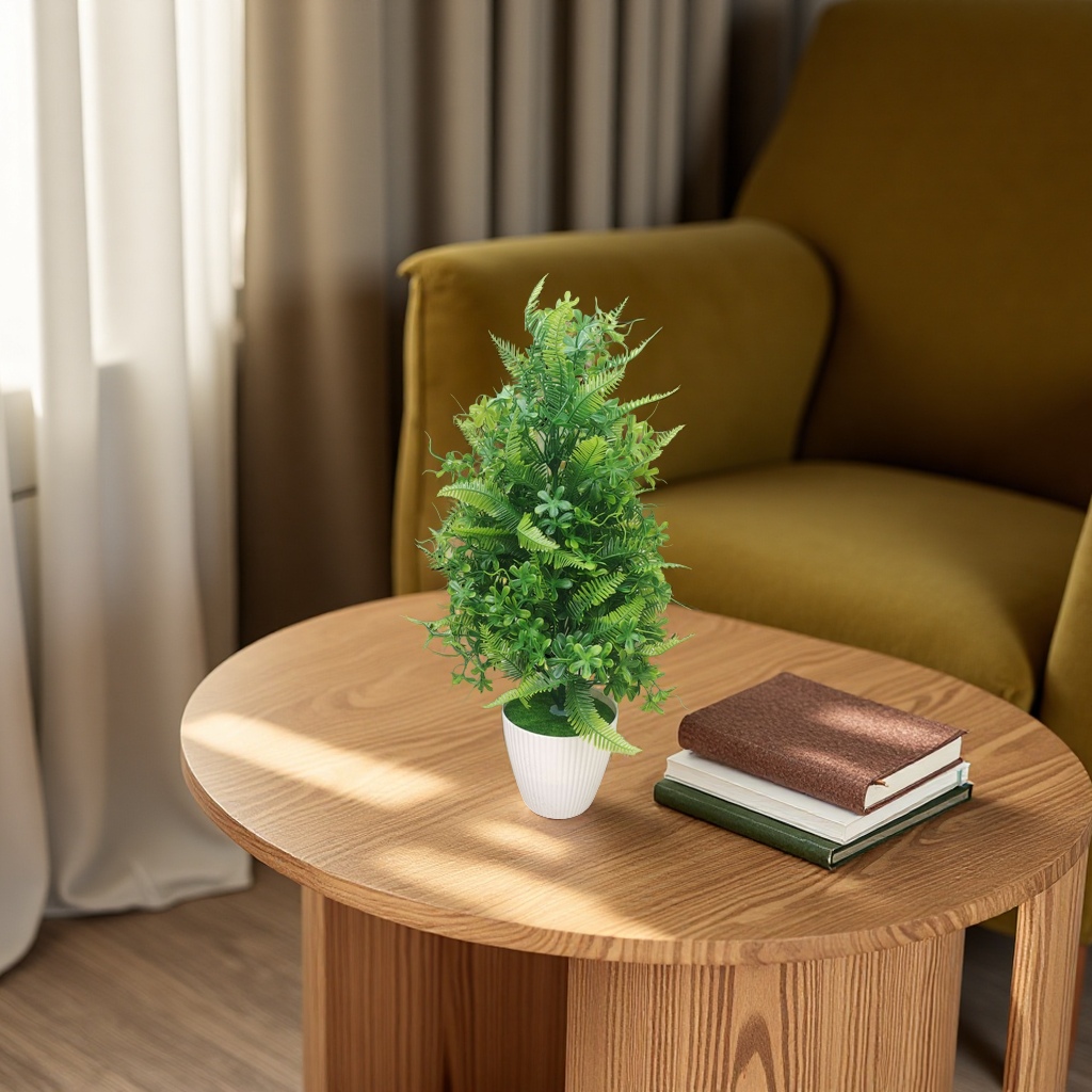 Green artificial plant potted plants for indoor decoration, living room and balcony ornaments, waterless realistic green plants Application Scenario