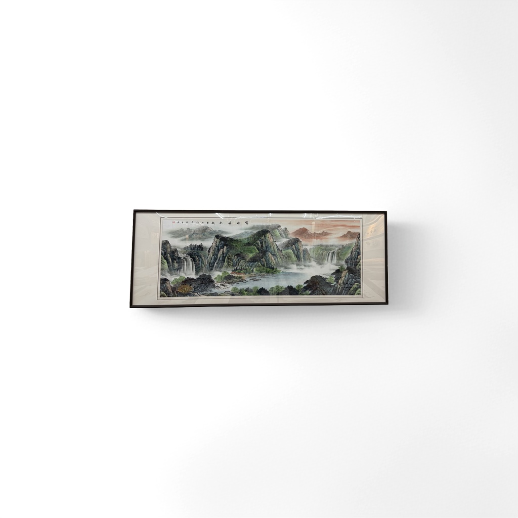 厂家批发山水画风景画客厅装饰画水墨写意挂画玄关壁画