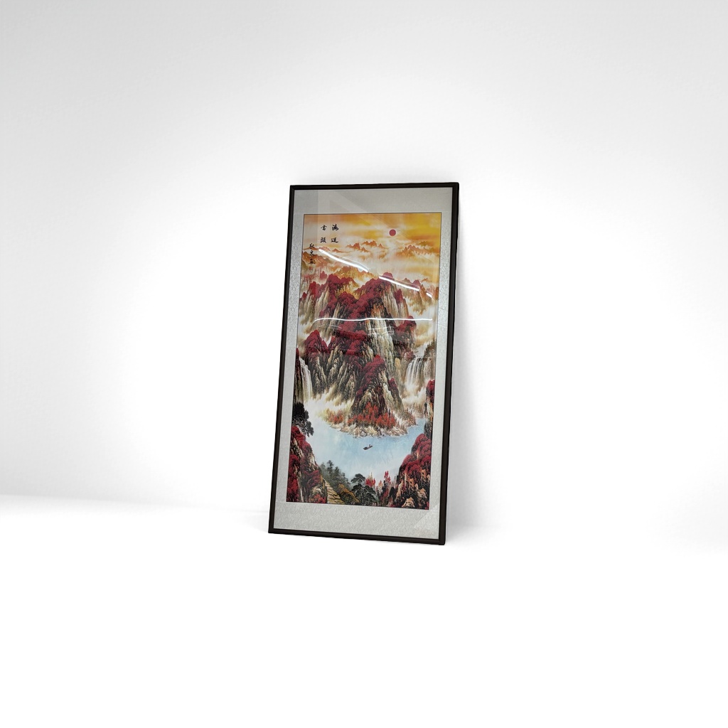 厂家批发中式山水画装饰画客厅卧室挂画水墨风艺术壁画
