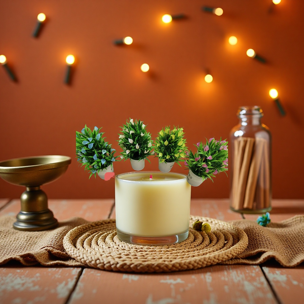 Colorful artificial flower potted plants, living room desktop decoration ornaments, succulent plants, artificial green plants