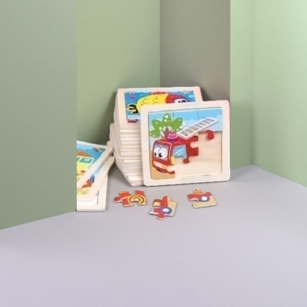 Colorful jigsaw puzzle toys for children's intelligence and early education enlightenment 3D stereoscopic jigsaw puzzles Specification image