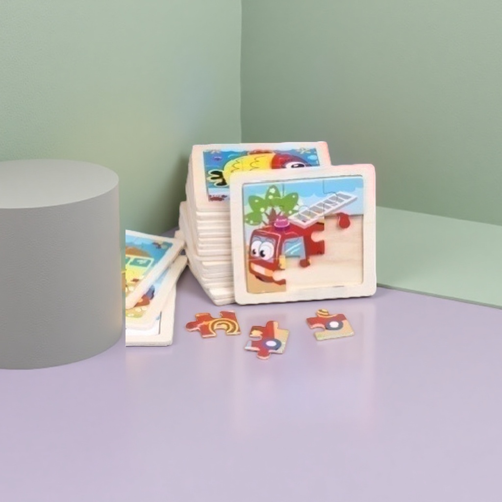 Colorful jigsaw puzzle toys for children's intelligence and early education enlightenment 3D stereoscopic jigsaw puzzles details Picture