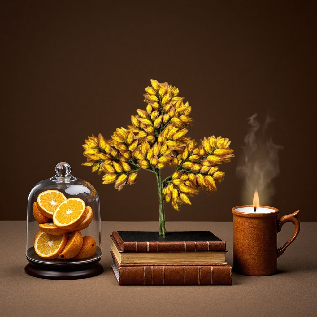 Yellow artificial flower bouquets, simulated fresh flowers, living room decorative items, home flower arrangements Specification image