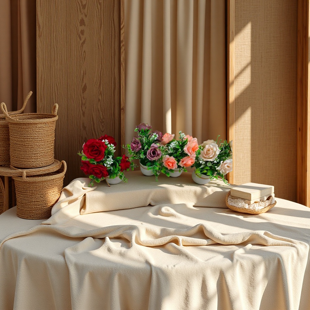 彩色仿真花盆栽 室内装饰摆件 仿真绿植家居园艺用品 details Picture