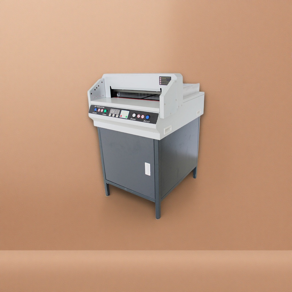 White paper cutting machine, manual paper cutter, A4 office paper cutter for precise cutting Specification image