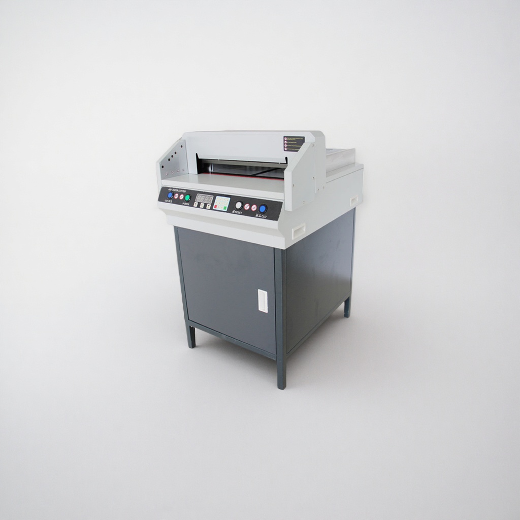 White paper cutting machine, manual paper cutter, A4 office paper cutter for precise cutting details Picture