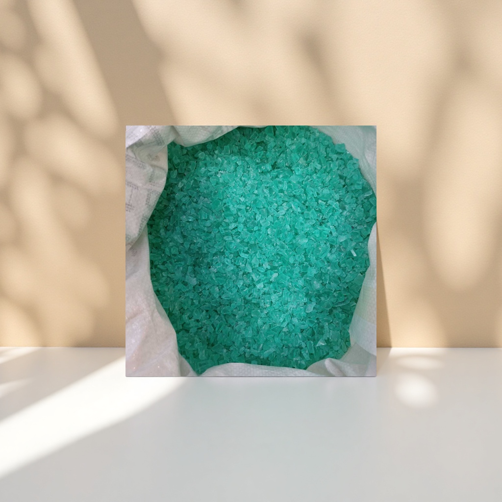 Green granular crystal laboratory-grade chemical reagent 500g details Picture
