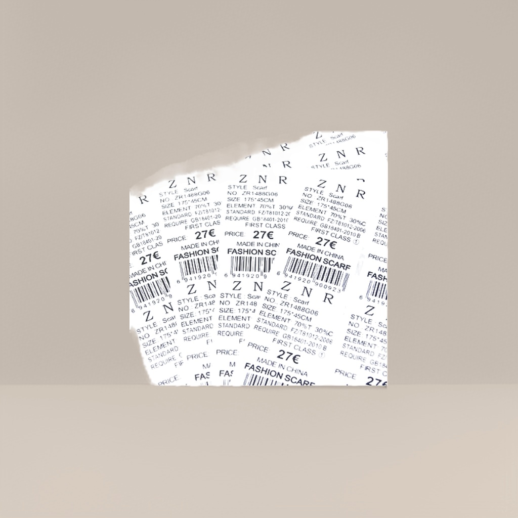 The white label product label is a universal self-adhesive sticker that can print blank label paper details Picture