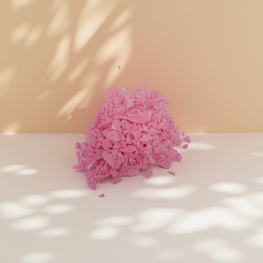 Pink plastic scraps, DIY decorative materials, creative art accessories Specification image