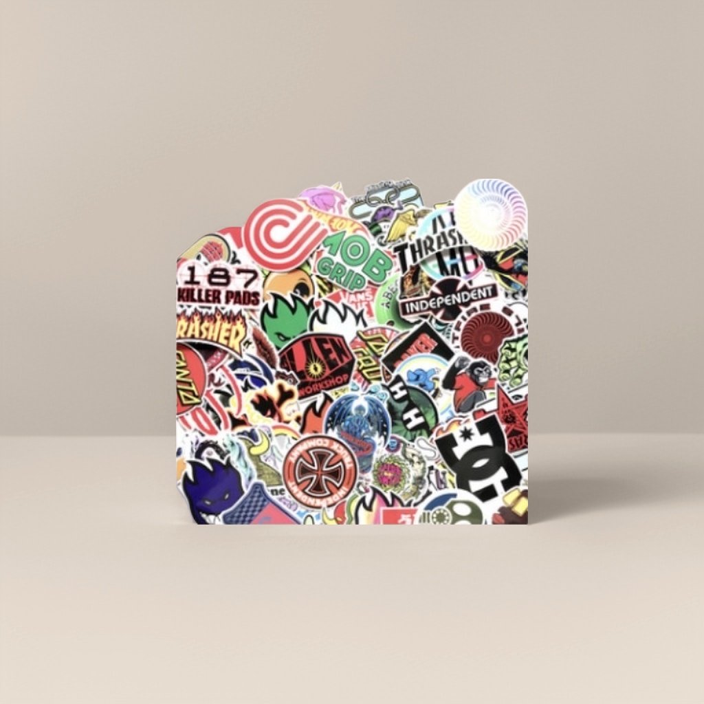 A creative DIY decorative sticker set with stacked colored stickers details Picture