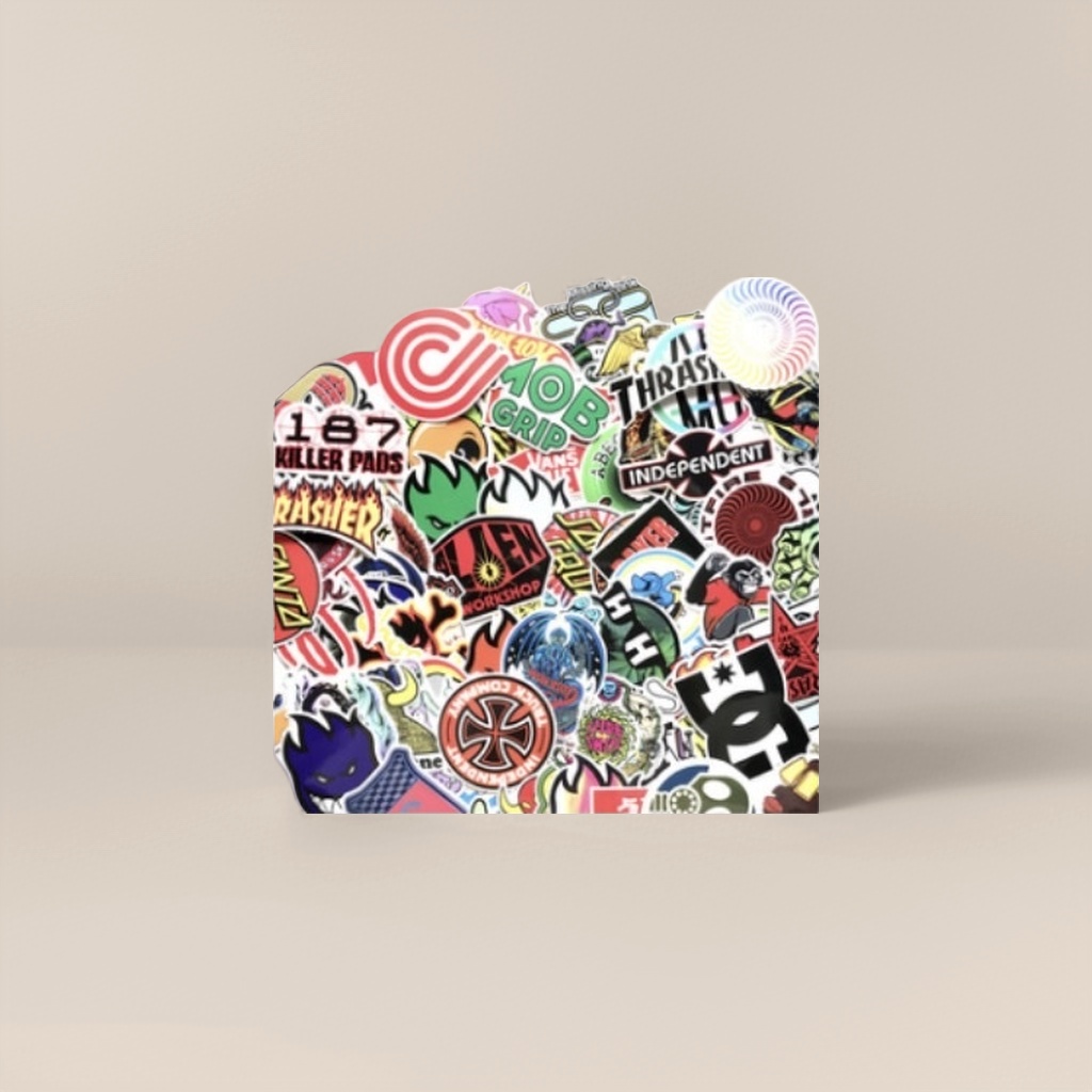 A creative DIY decorative sticker set with stacked colored stickers Specification image
