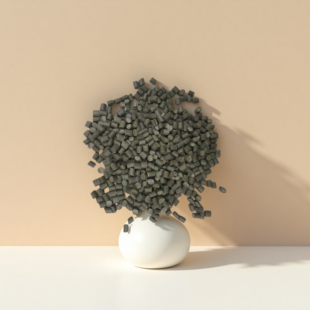 Grey granular plastic particles, industrial-grade PP polypropylene raw material, 25kg per bag Application Scenario