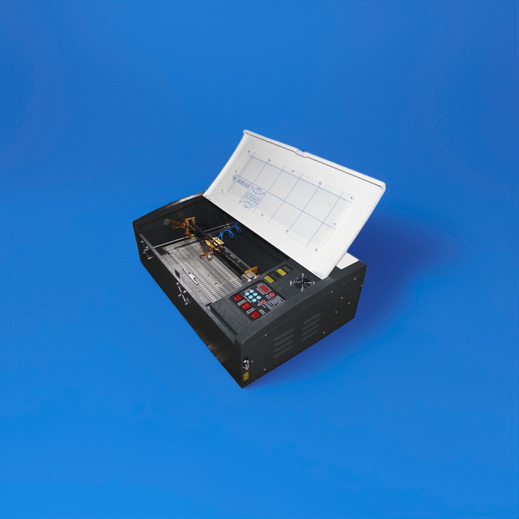 آلات نحت ثاني أكسيد الكربون على شكل منضدة لآلة نحت ليزر سوداء لدعم الخشب Acle Specification image