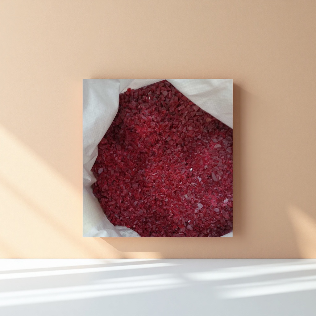 DIY handcrafted accessories for red crushed crystal particle decorative materials details Picture