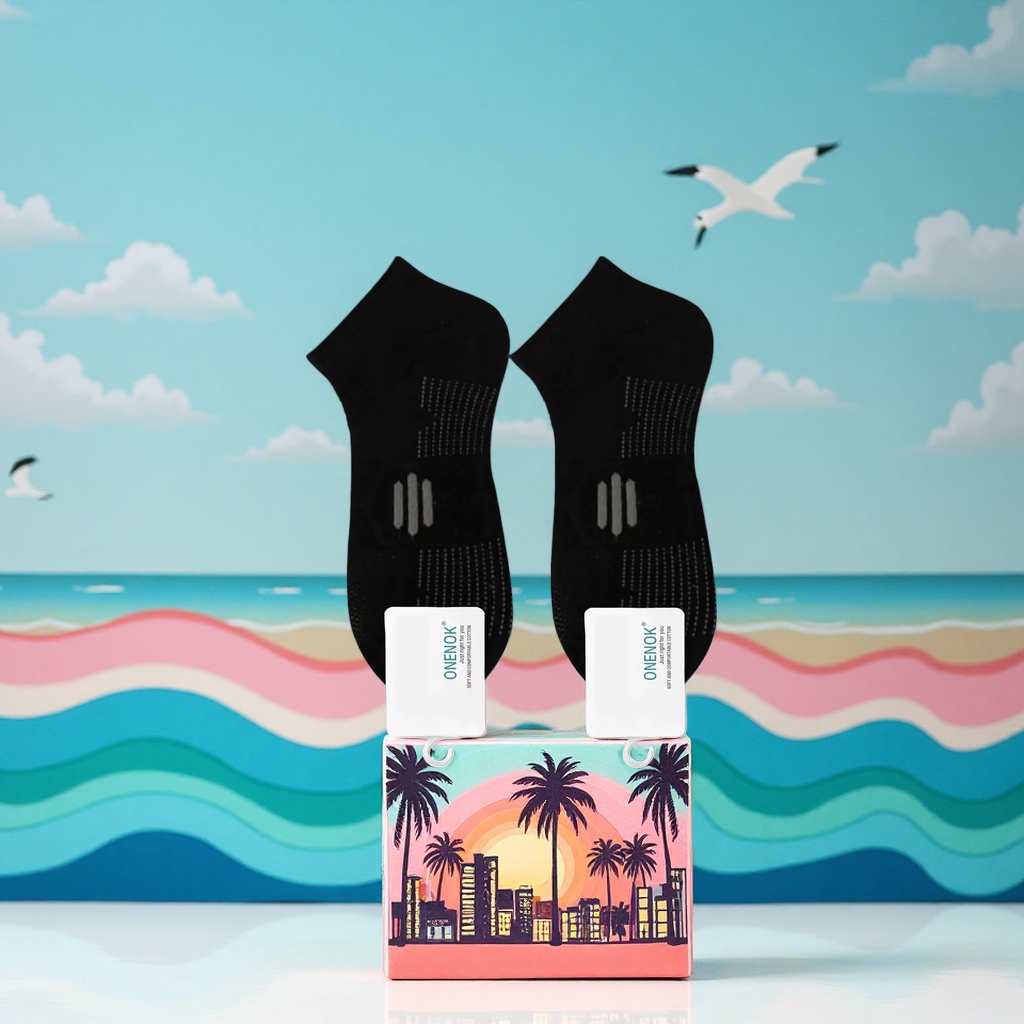 黑色短袜 纯棉吸汗防臭中筒袜 男女同款 多双装