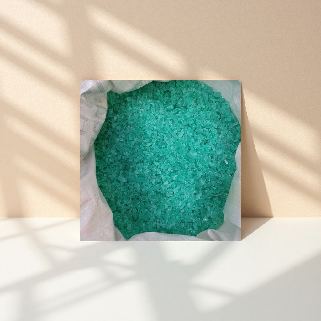 Green granular crystal high-purity analytical grade reagent 500g, commonly used in laboratories Specification image