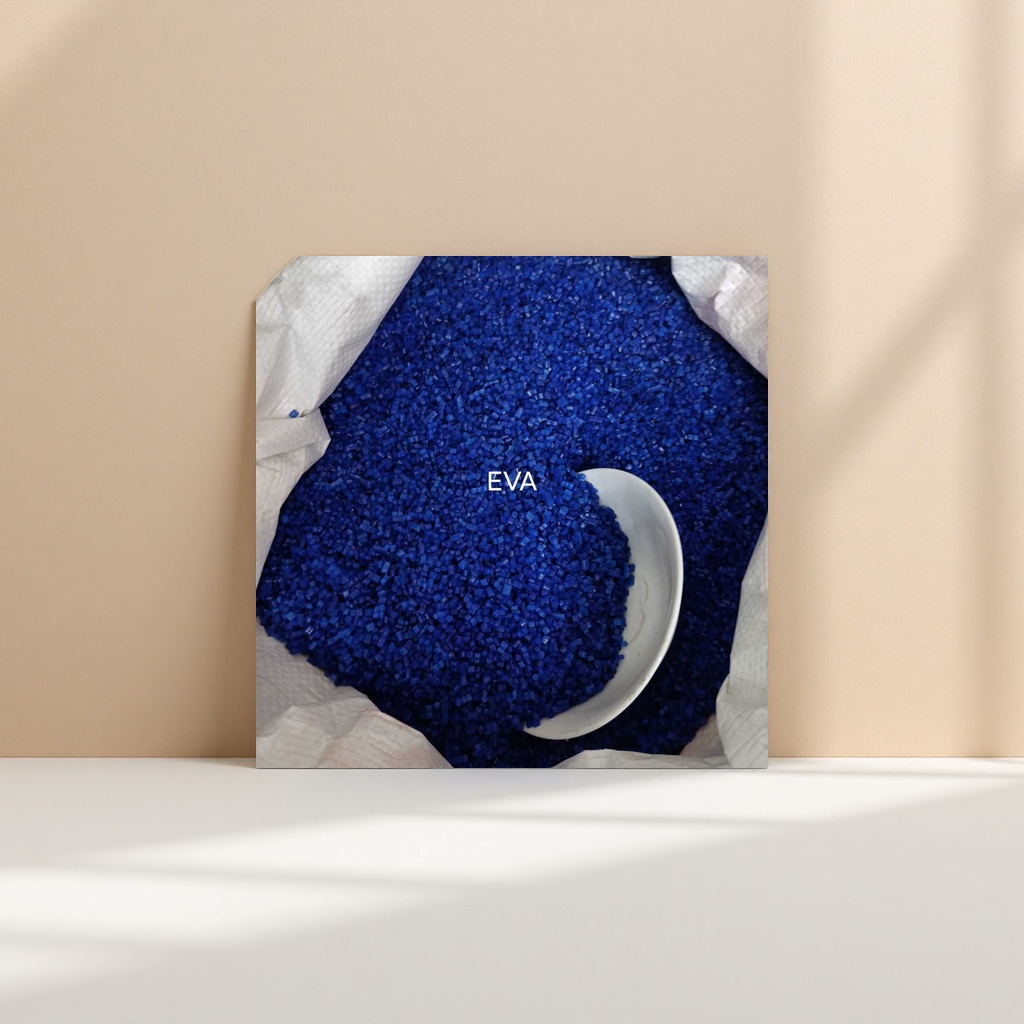Blue EVA particles, environmentally friendly, non-toxic and anti-slip pad special material, 3mm round particles Application Scenario