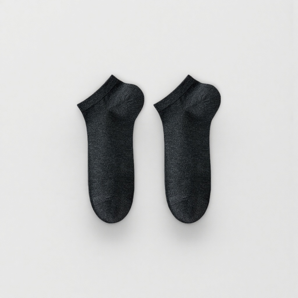 Black short socks for women, pure cotton sweat-absorbing and breathable mid-calf socks, versatile for daily use in spring and autumn Application Scenario