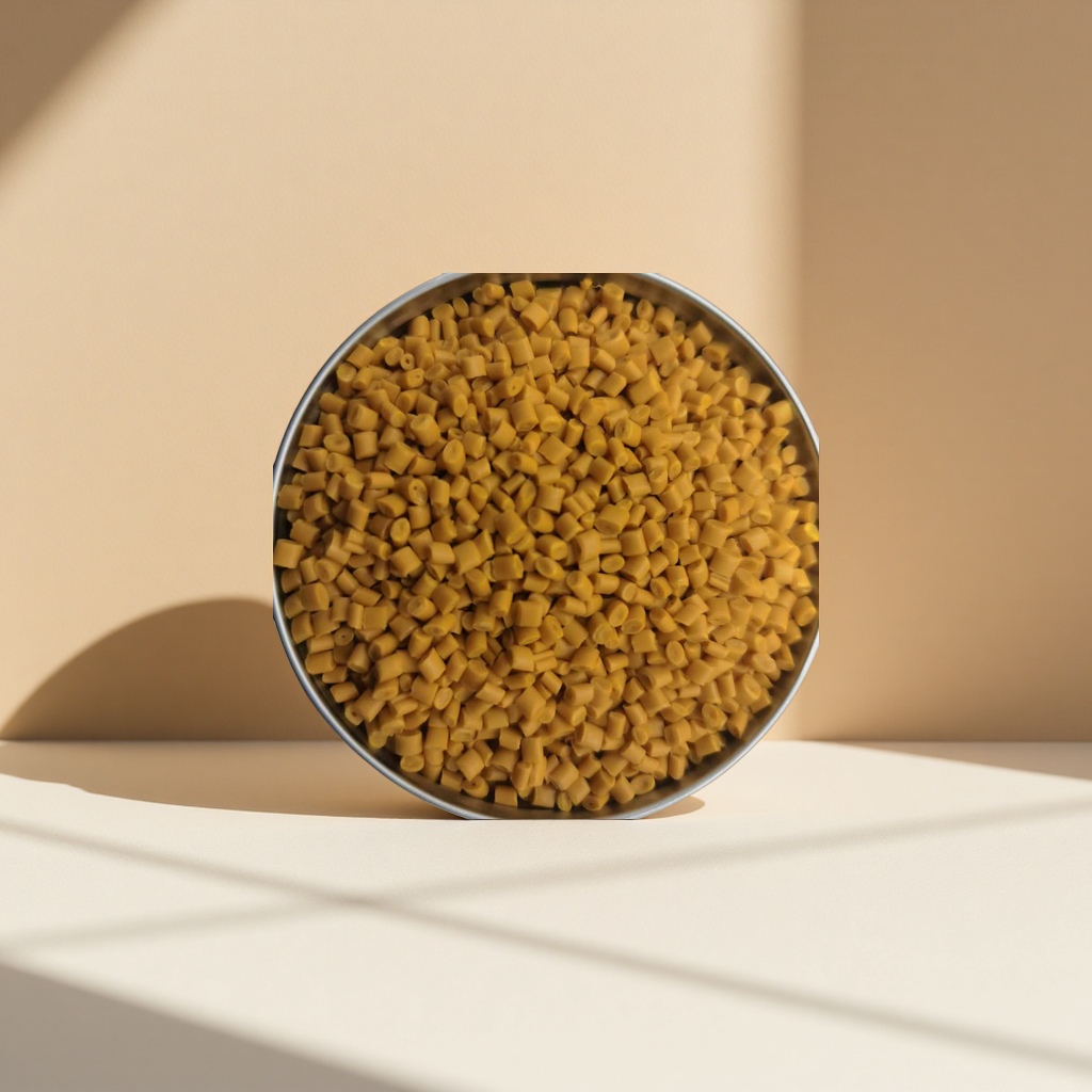 Yellow granular plastic particles, general engineering plastic raw materials, PP PE plastic particles, industrial grade Specification image
