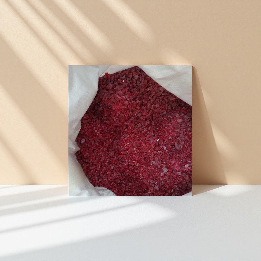Handmade DIY nail and makeup accessories with red crushed grain decorative sequins Specification image