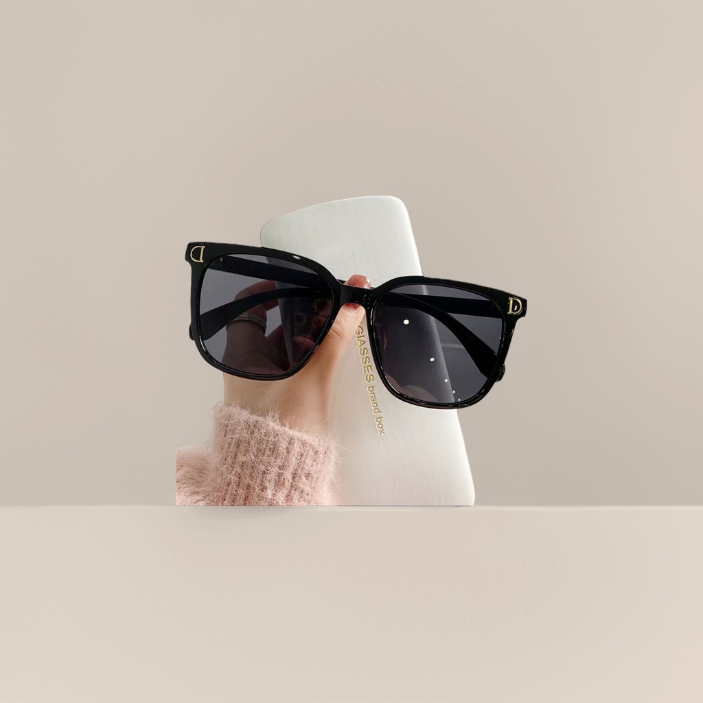 نظارات شمسية سوداء، نظارات شمسية موضة، نظارات شمسية، طراز Sunglasses للاستخدام العام للأشعة فوق البنفسجية لدى الرجال والنساء details Picture
