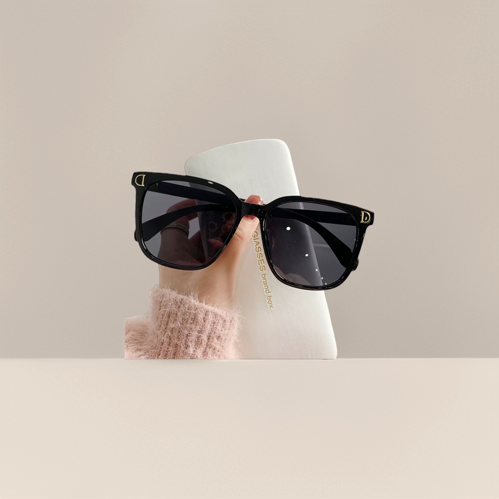 نظارات شمسية سوداء، نظارات شمسية موضة، نظارات شمسية، طراز Sunglasses للاستخدام العام للأشعة فوق البنفسجية لدى الرجال والنساء Specification image