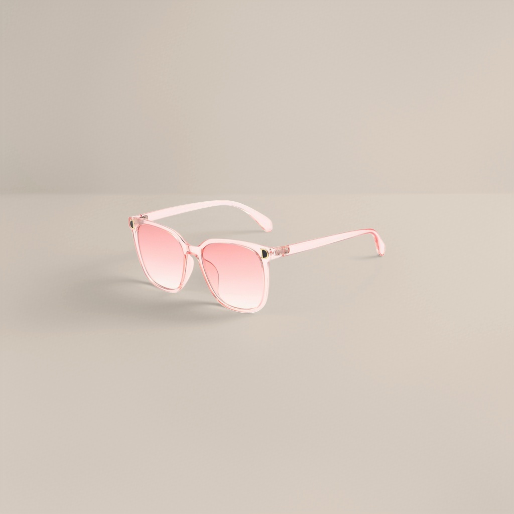 Pink gradient lens sunglasses, fashionable UV-resistant polarized sunglasses