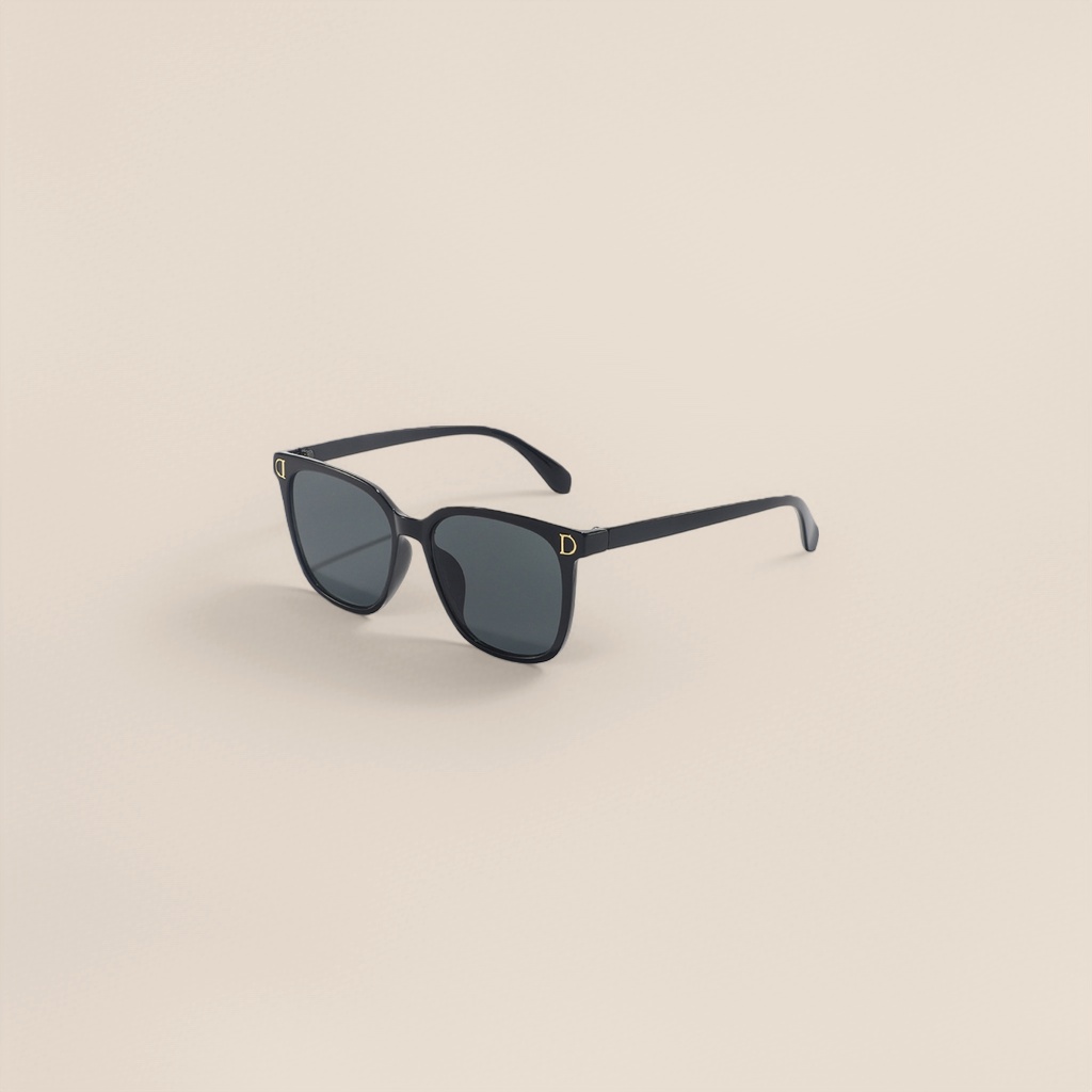 Black sunglasses, fashionable polarized sunglasses, unisex, UV protection details Picture