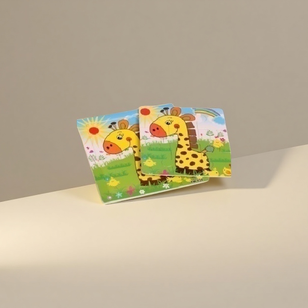 Colorful giraffe-patterned children's book for early education and cognitive enlightenment details Picture