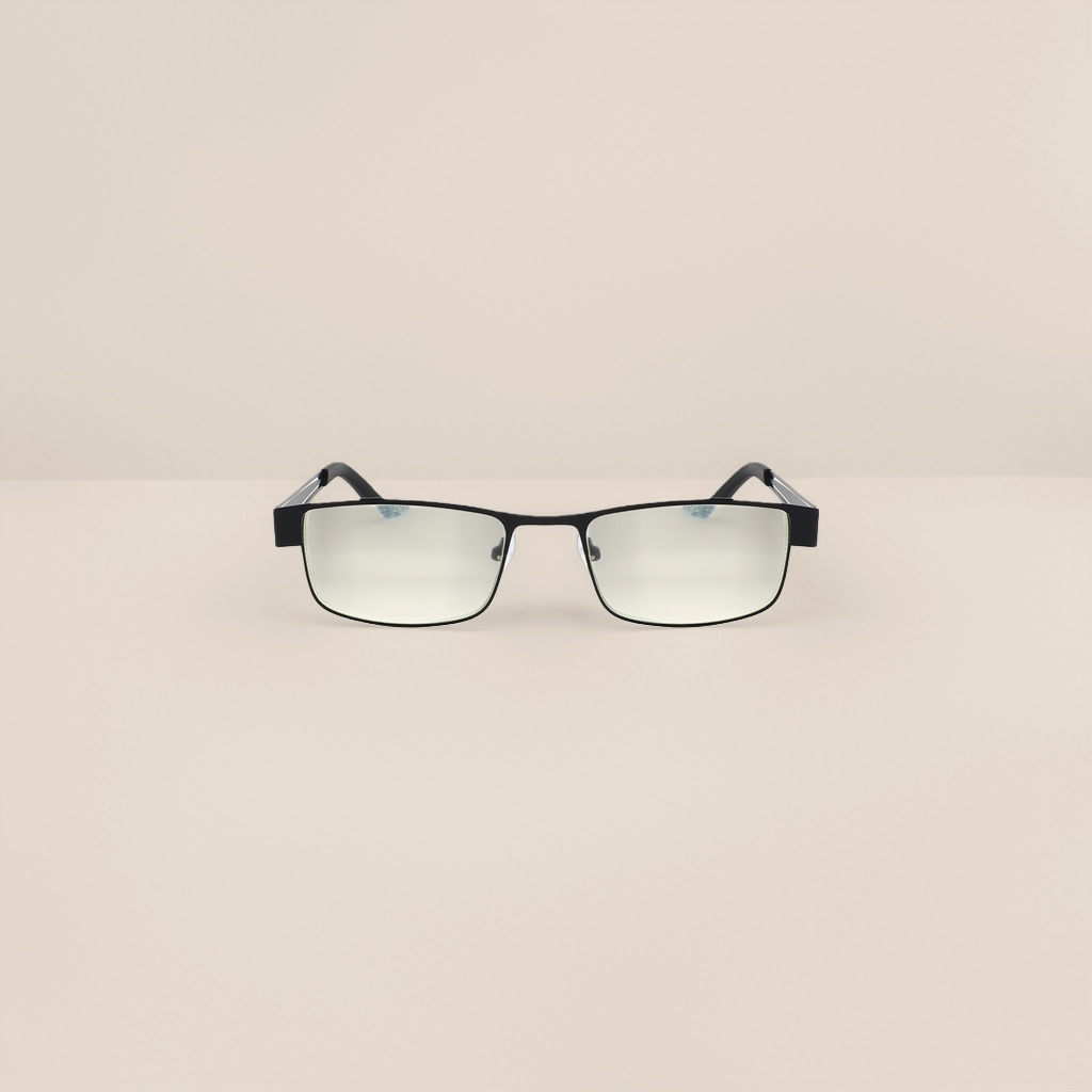Black frame anti-blue light glasses for both men and women, lightweight, comfortable and eye-protecting optical lenses details Picture