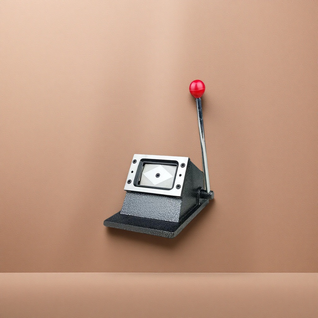 Black base, red handle punching machine, manual hole puncher, office stationery Specification image