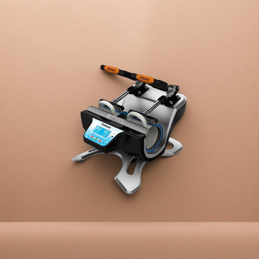The silver and black alternating heat transfer machine is a professional digital hot stamping equipment, suitable for both home and commercial use Specification image