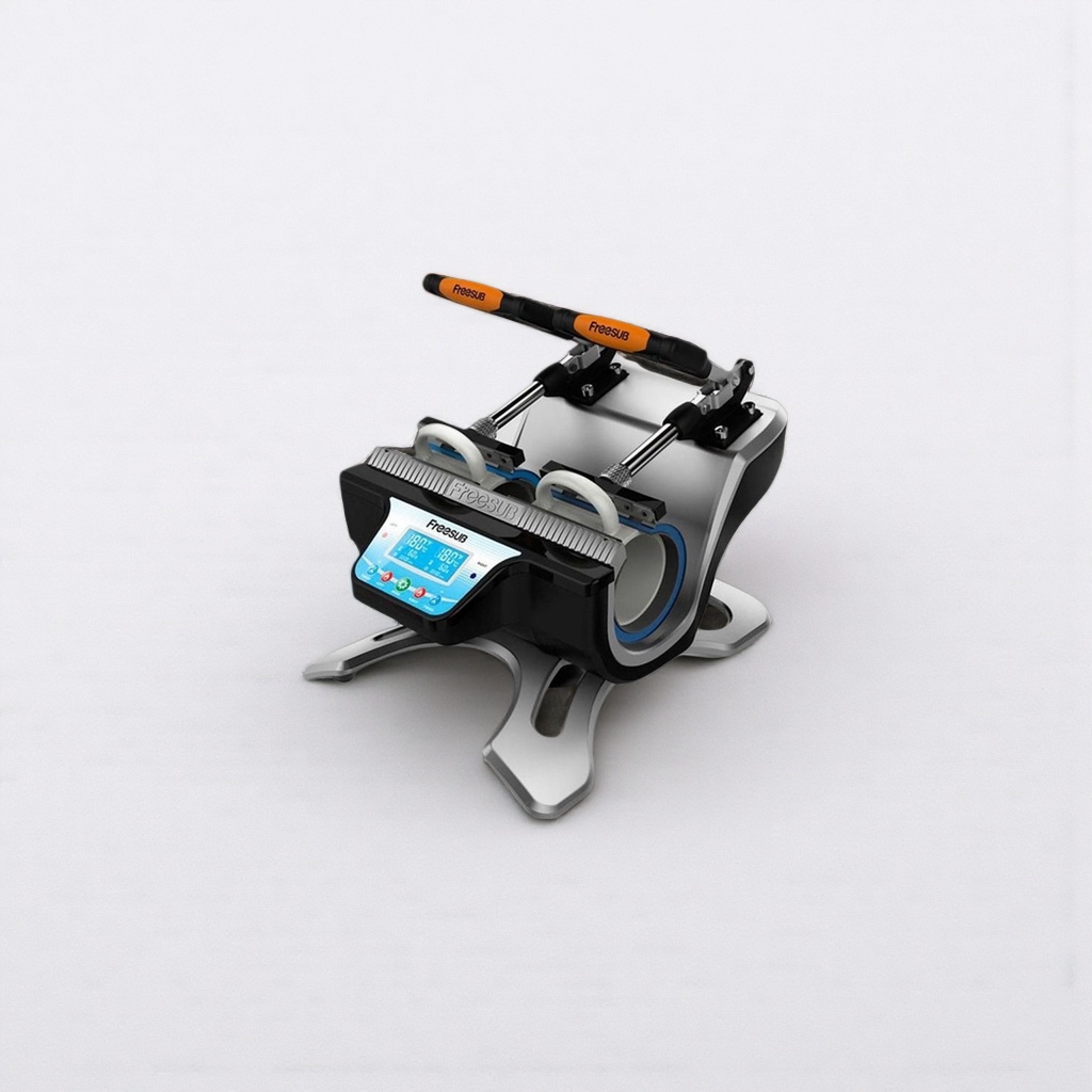 The silver and black alternating heat transfer machine is a professional digital hot stamping equipment, suitable for both home and commercial use details Picture