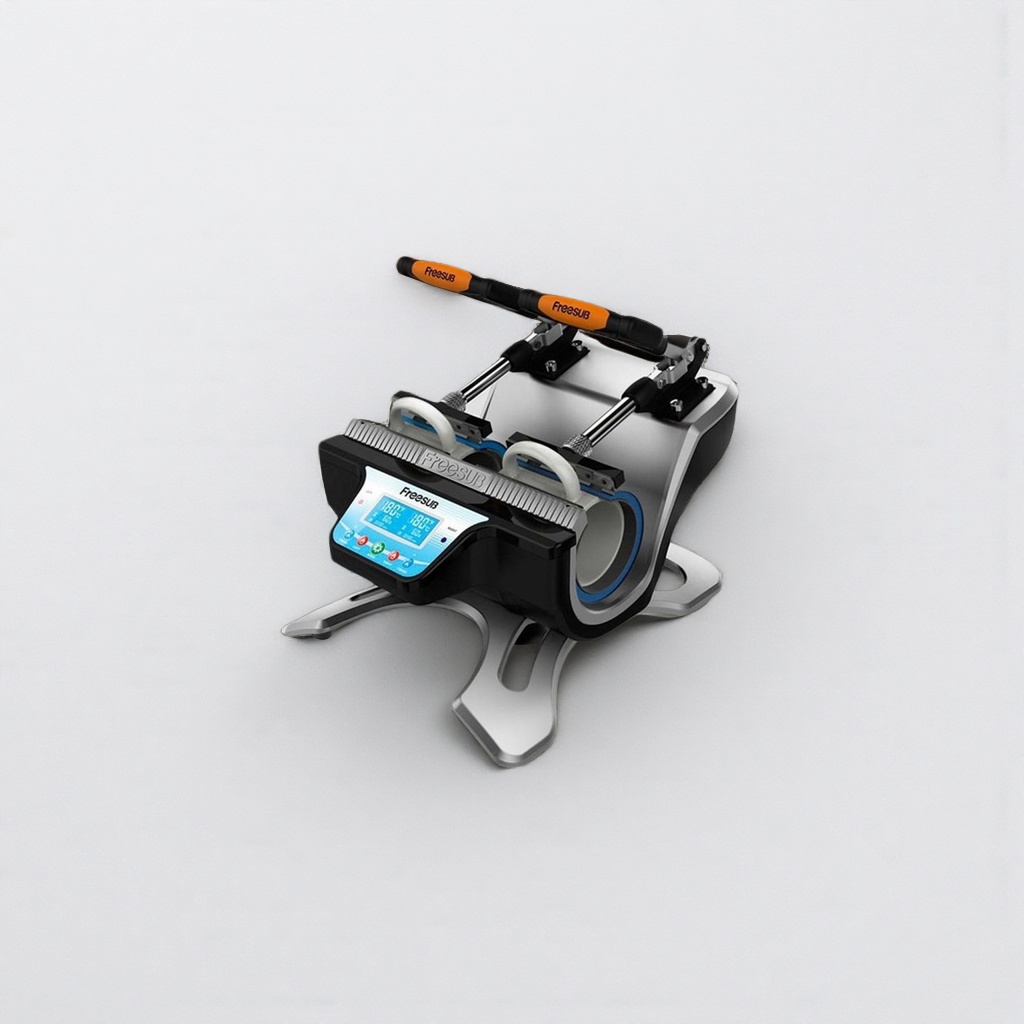 The silver and black alternating heat transfer machine is a professional digital hot stamping equipment, suitable for both home and commercial use