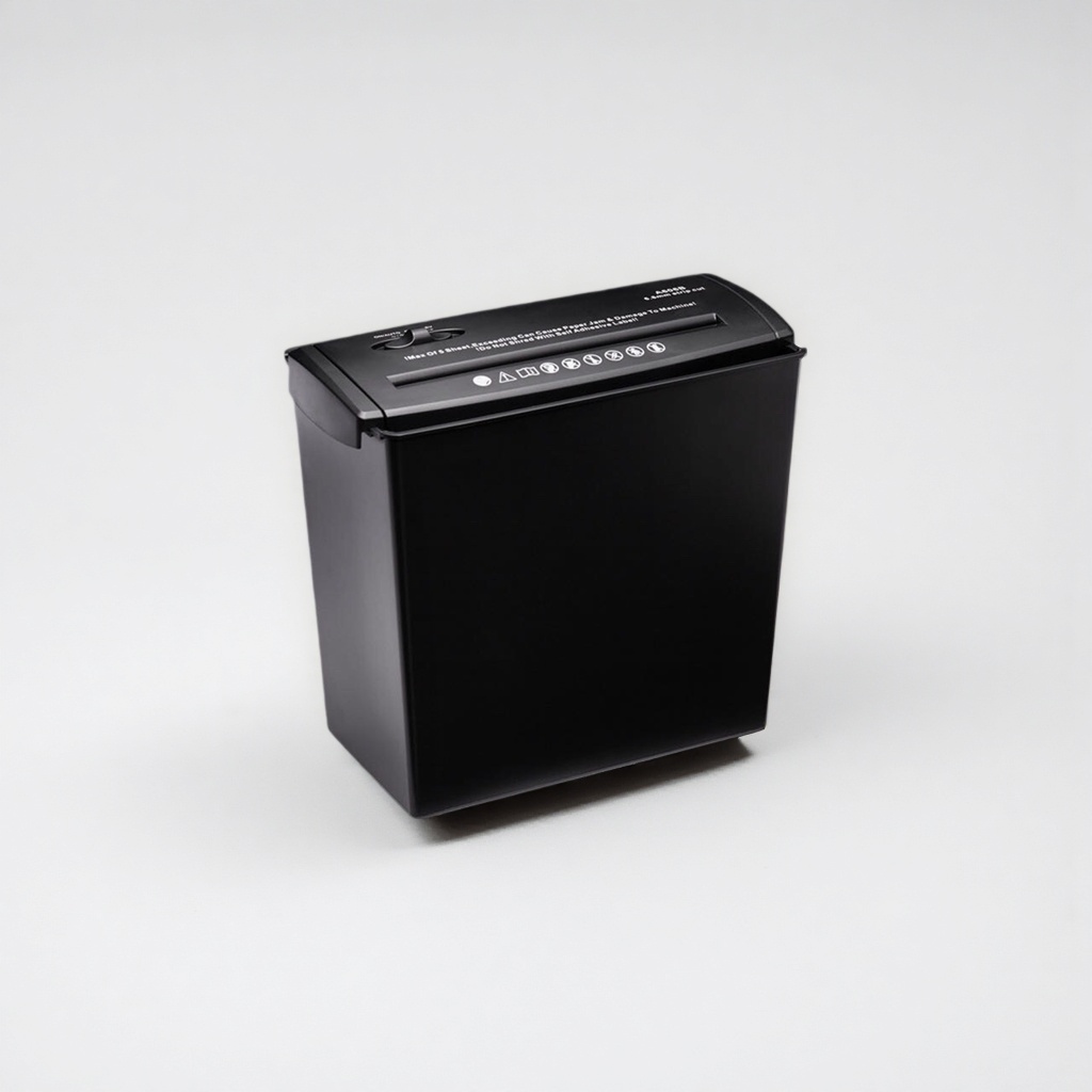 Black shredder, small, quiet and automatic paper feeding for home and office use, 20L details Picture