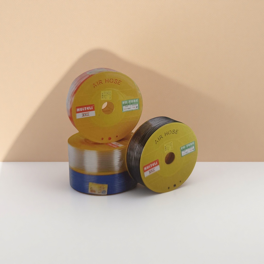 Yellow reel air hose, industrial-grade, pressure-resistant and wear-resistant, portable pneumatic tool matching Application Scenario