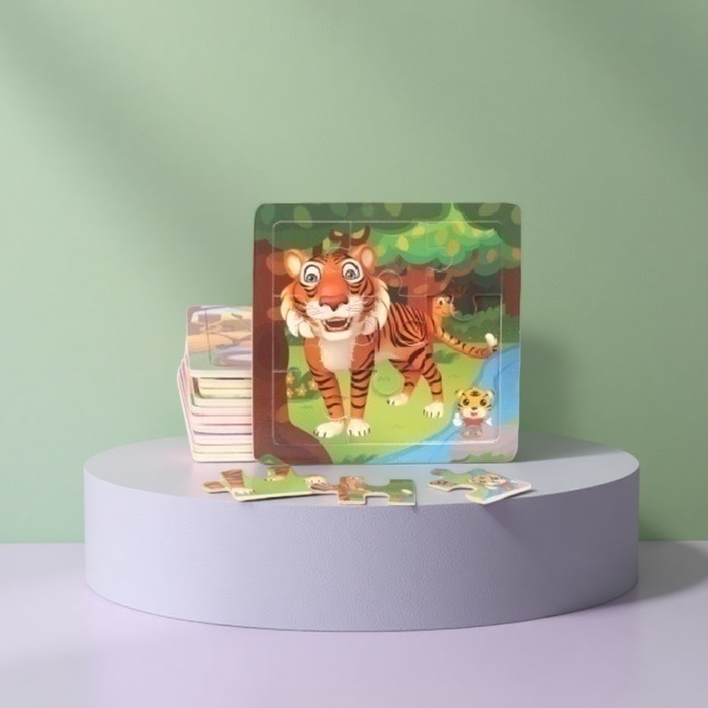 彩色老虎拼图产品图