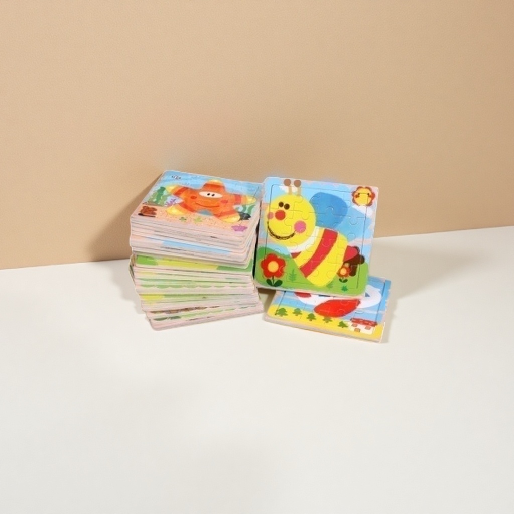 Colorful children's jigsaw puzzle toys, printed with eco-friendly ink, smooth edges and corners, for indoor parent-child interaction