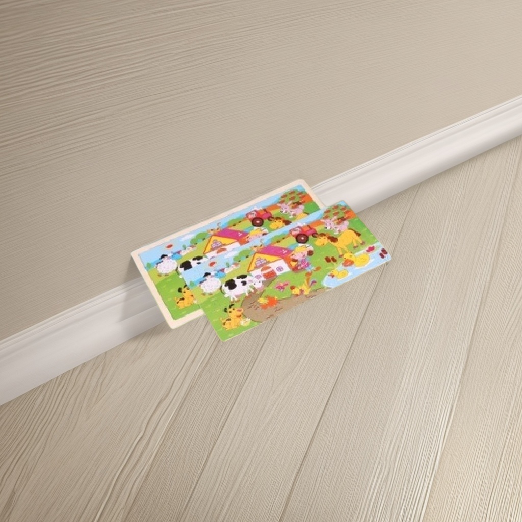 Colorful farm-themed jigsaw puzzle board, safe ink printing, thick cardboard material, interactive toy for children aged 3 and above Specification image