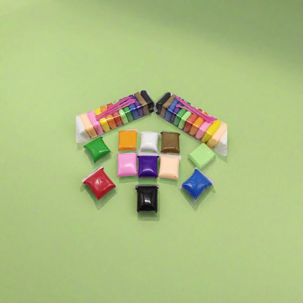 Colorful plasticine kindergarten aesthetic education teaching AIDS, soft and non-sticky, large-capacity set details Picture