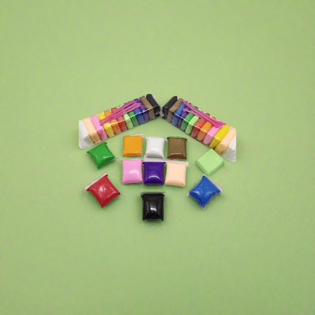 Colorful plasticine kindergarten aesthetic education teaching AIDS, soft and non-sticky, large-capacity set Specification image