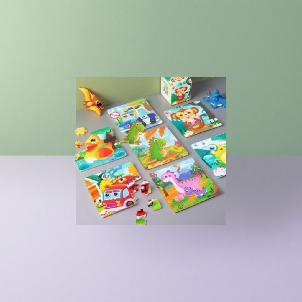 Colorful jigsaw puzzle toys are suitable for kindergarten collective activities and are made of large-particle environmentally friendly ABS Application Scenario