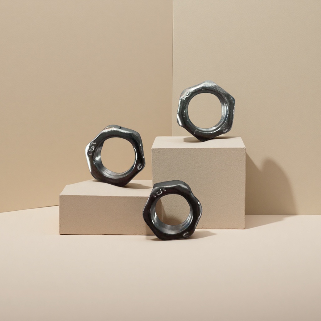 Silver hexagonal nuts, stainless steel M6 hexagon socket bolts and matching fasteners details Picture