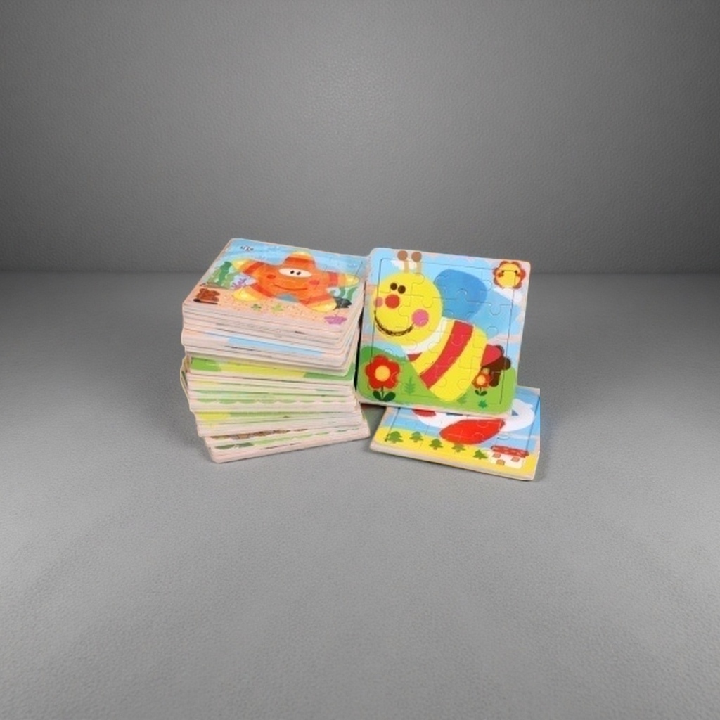 Цветные детские пазлы для зеленых деревянных частиц безопасны для неядовитых младенцев и малышей Application Scenario