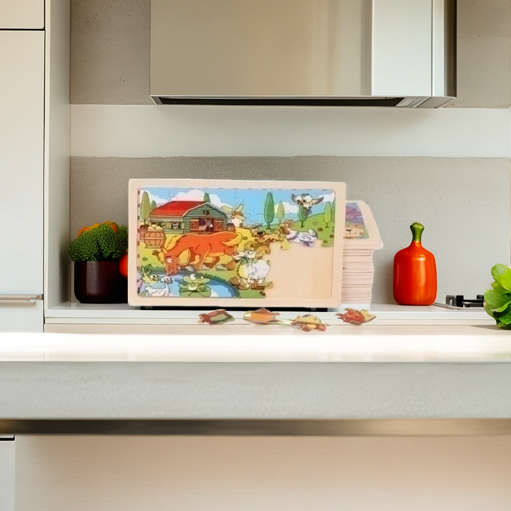 ومن المفيد للأطفال أن يتعلموا في سن مبكرة كيفية اللعب في زاوية آمنة من الخشب Specification image