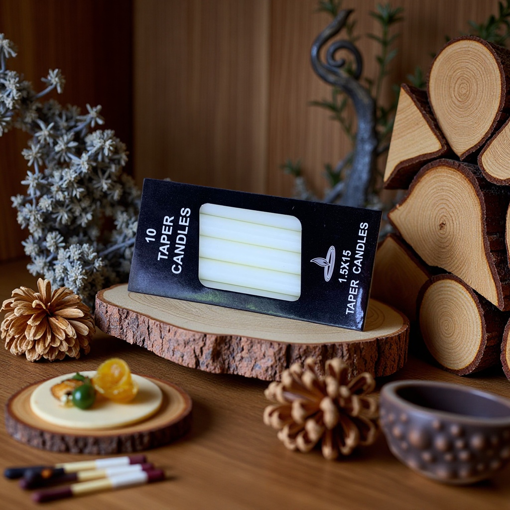 Black packaging box scented candles, simple and elegant home decoration gifts details Picture