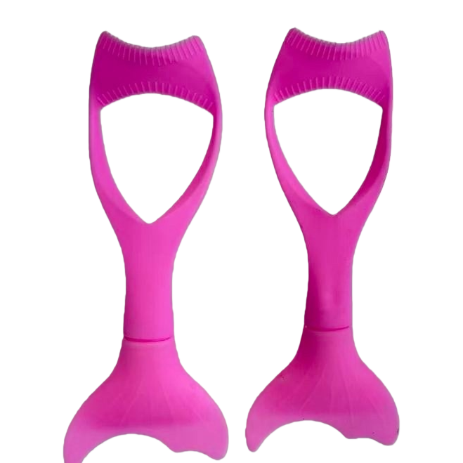 Pink fishtail styling eyelash comb and convenient curling and shaping eyelash brush Item Picture
