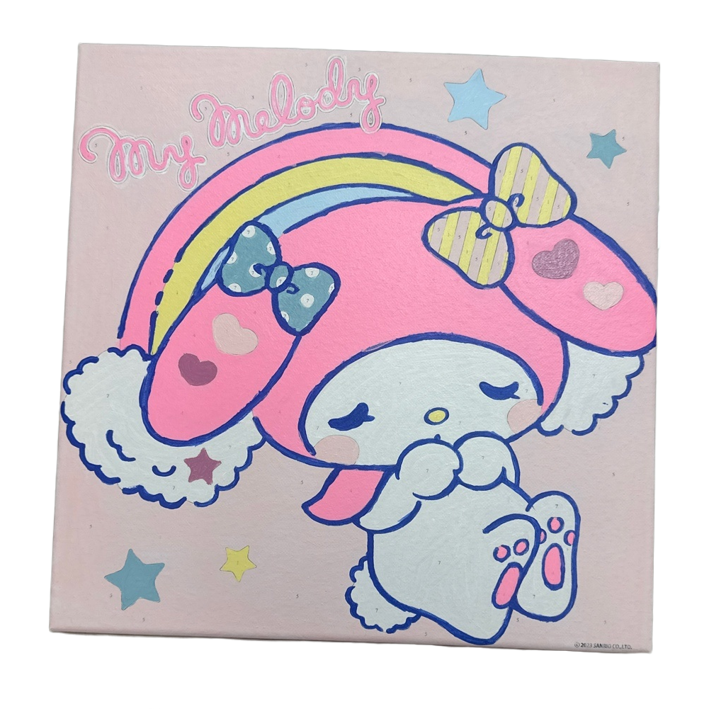 Pink background cartoon picture My Melody character image decorative wall hanging Item Picture