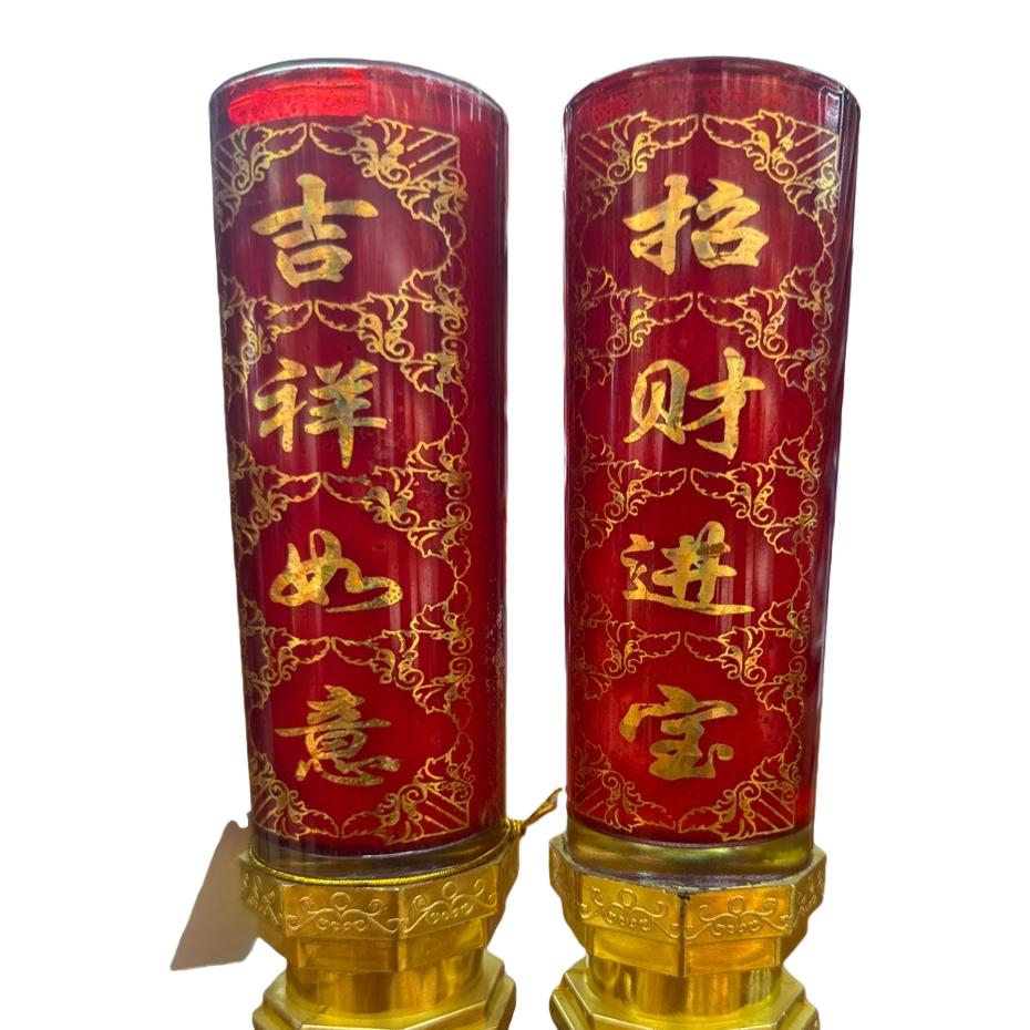 Red candle, pure cotton core, household festive decorative candle, 20 centimeters Item Picture